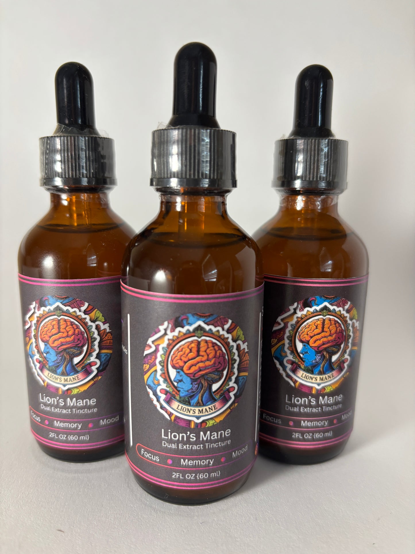 Lion’s Mane Dual Extract Tincture(3 pack)