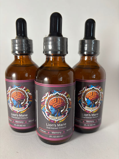 Lion’s Mane Dual Extract Tincture(3 pack)